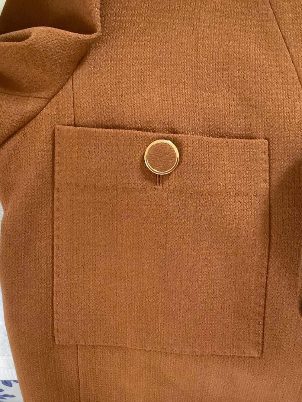 Lafayette 148 V- Neck Wool Blazer Camel SZ XXL - Picture 14 of 16